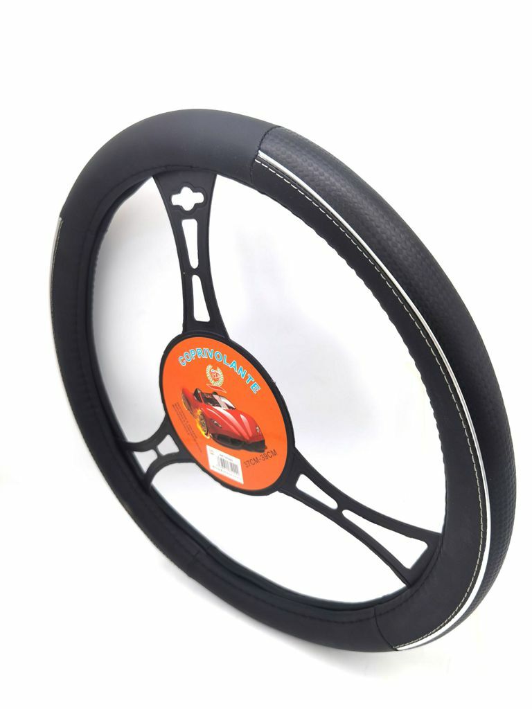 Coprivolante Copri Volante Auto Nero 37-39cm Con Presa Comfort 02025 sus