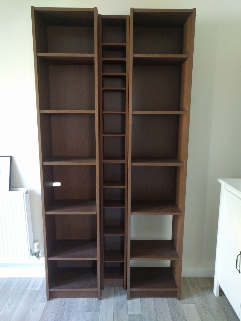 IKEA BILLY / GNEDBY bookcase combo with corner bracket in Leicester