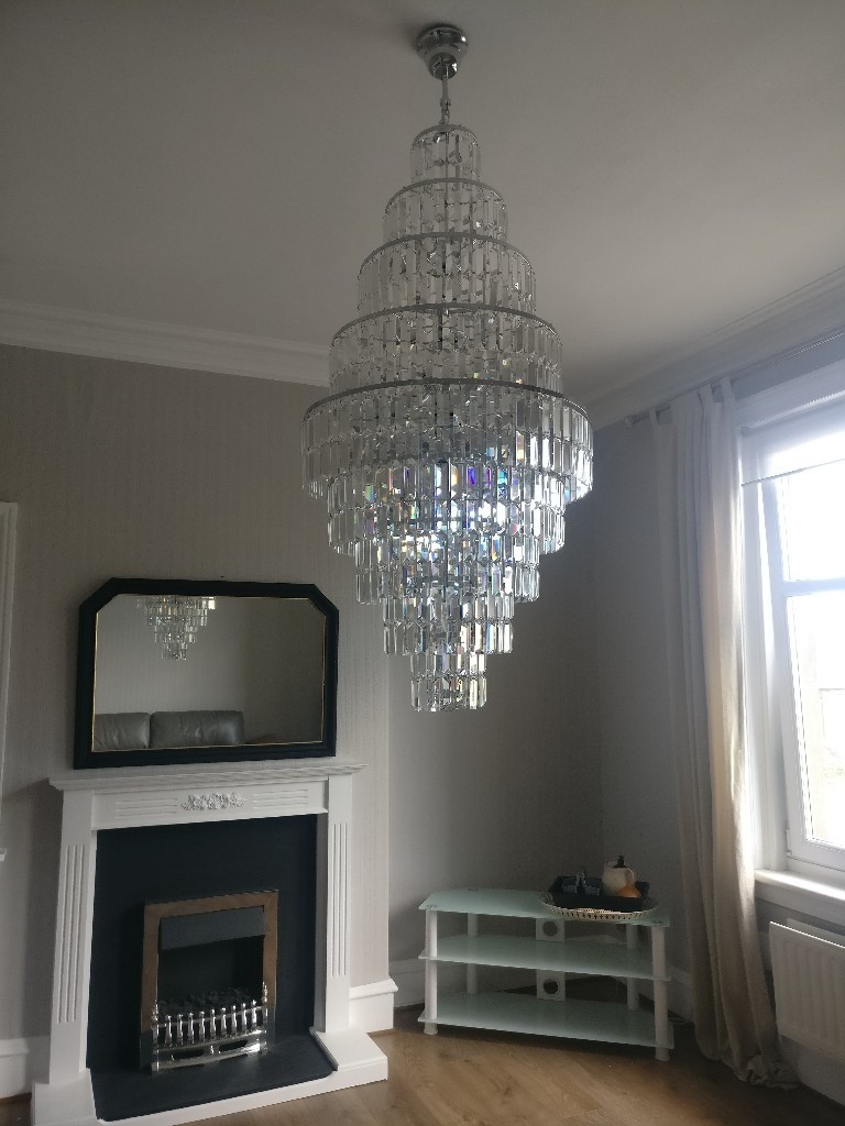 Large crystal chandelier for sale in Corstorphine, Edinburgh Gumtree