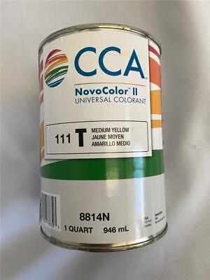 @ Lot of 6 CCA Novo Color II Universal Colorant 111 T Medium Yellow 8814N 1Quart