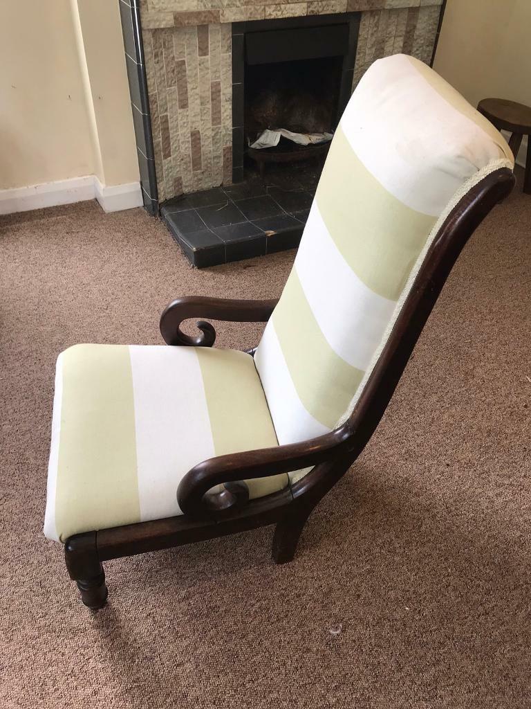 Victorian Vintage Nursing Chair (Recently reupholstered) in
