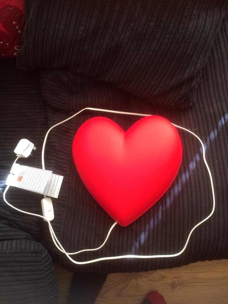 Ikea heart wall mounted lamp in Southsea, Hampshire Gumtree