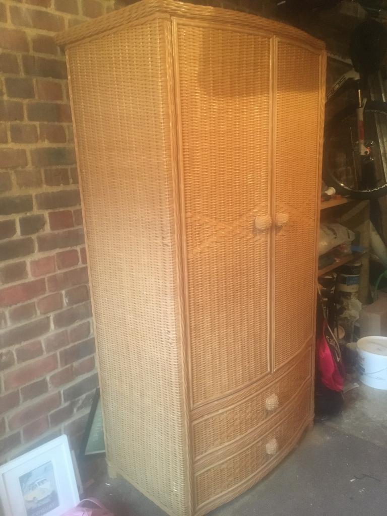 Wardrobe Wicker Effect In Portsmouth Hampshire Gumtree
