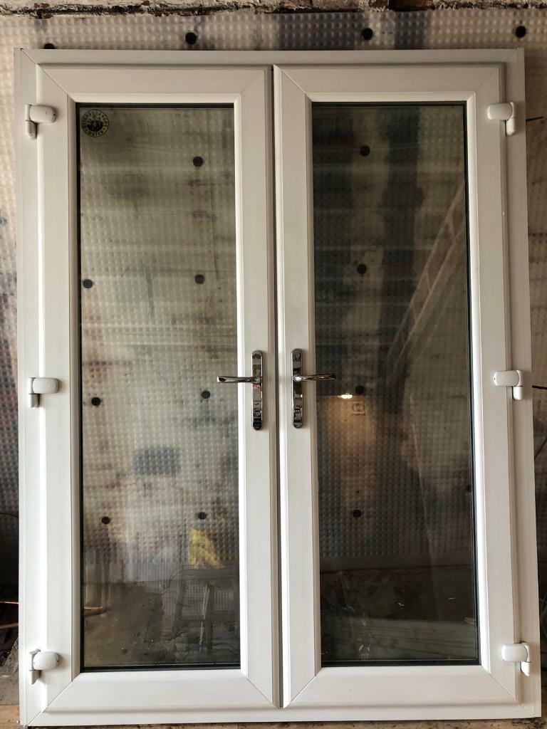 UPVC Patio French Doors with ABS Anti Snap Locks, Sash Jammers & Tamper