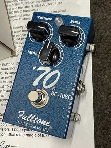 Fulltone ‘70 BC-108C fuzz 70 Pedal-BC – Fulltone USA