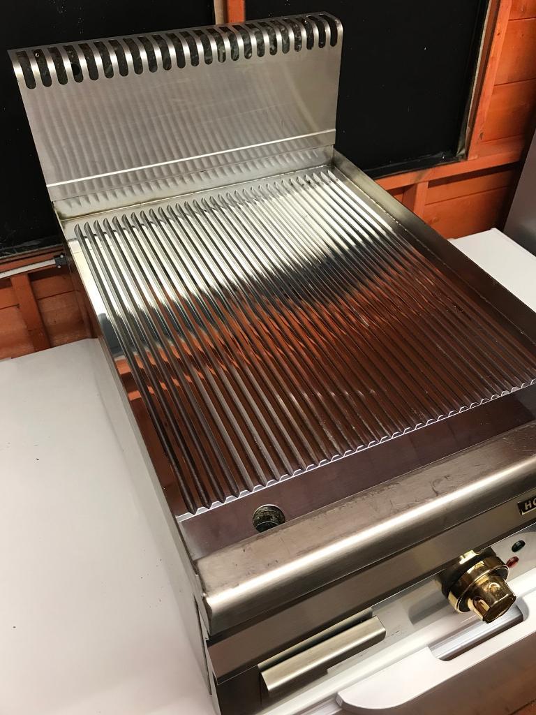 Hobart electric commercial grooved ribbed griddle hot plate grill fryer