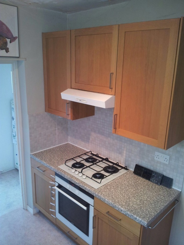 Ikea Kitchen Oak Effect Including Appliances Cabinets Base Units