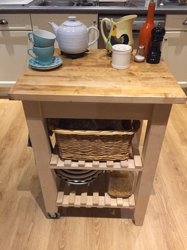 Kitchen island butchers block worktop storage in Yelverton, Devon