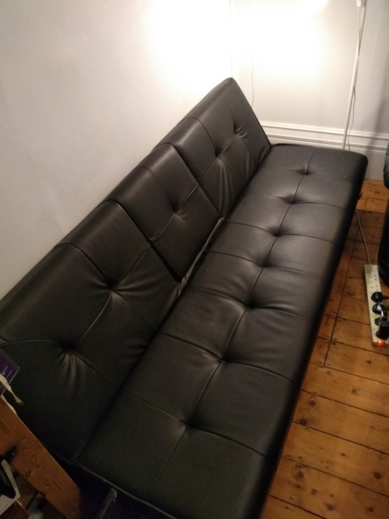 Faux Leather 3 4 Seater Sofa With Built In Speaker Faulty In Palmers