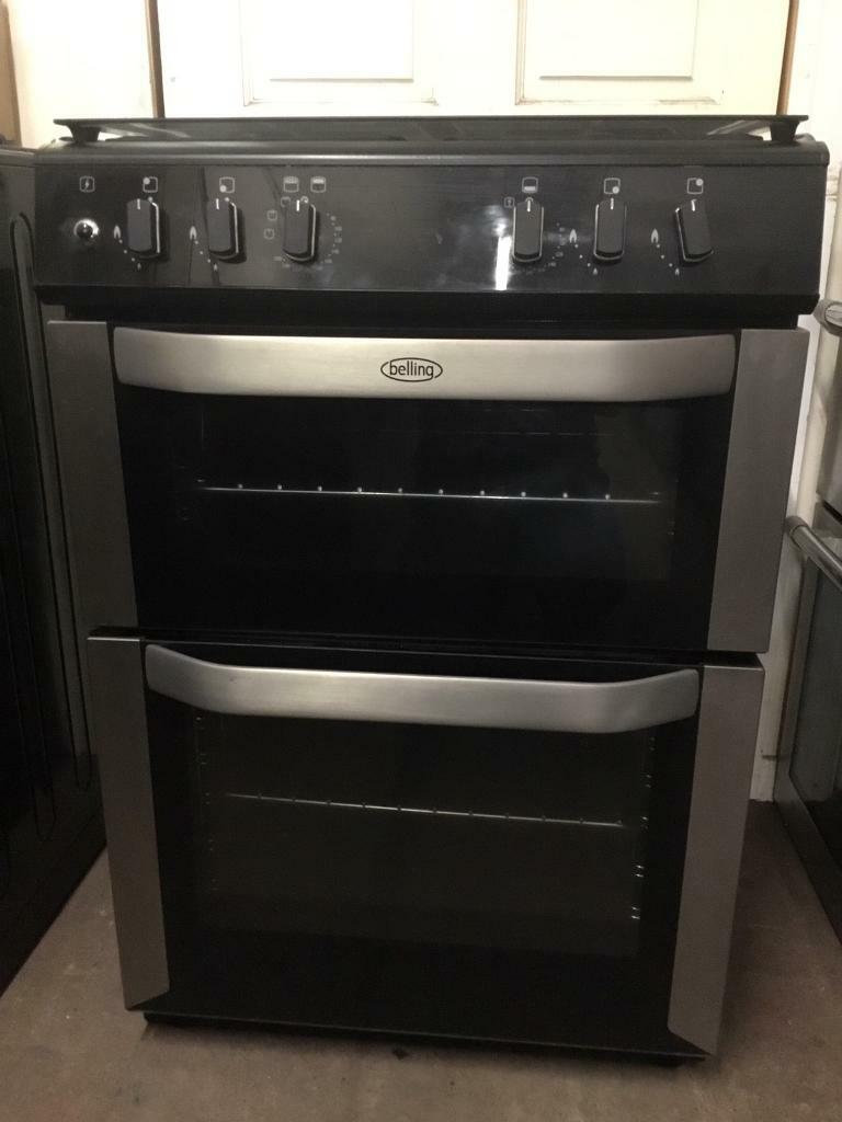belling dual fuel gas cooker 60cm fsd stainless steel 3 months warranty