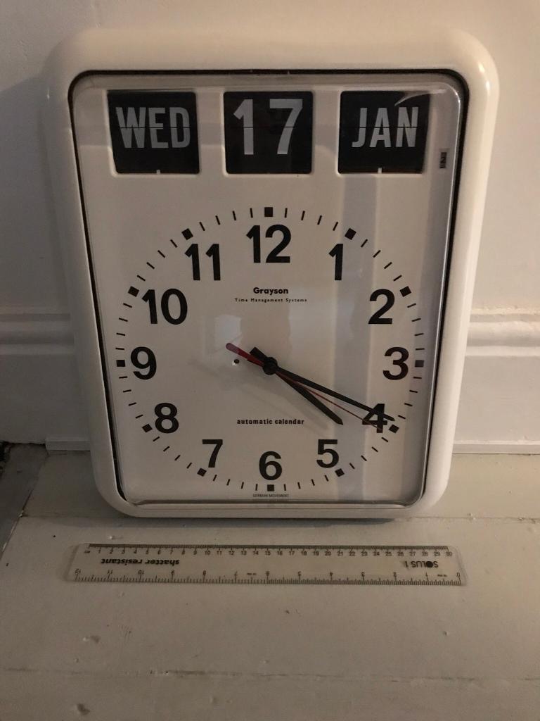 Grayson flip walk Clock perpetual calendar in Leicester