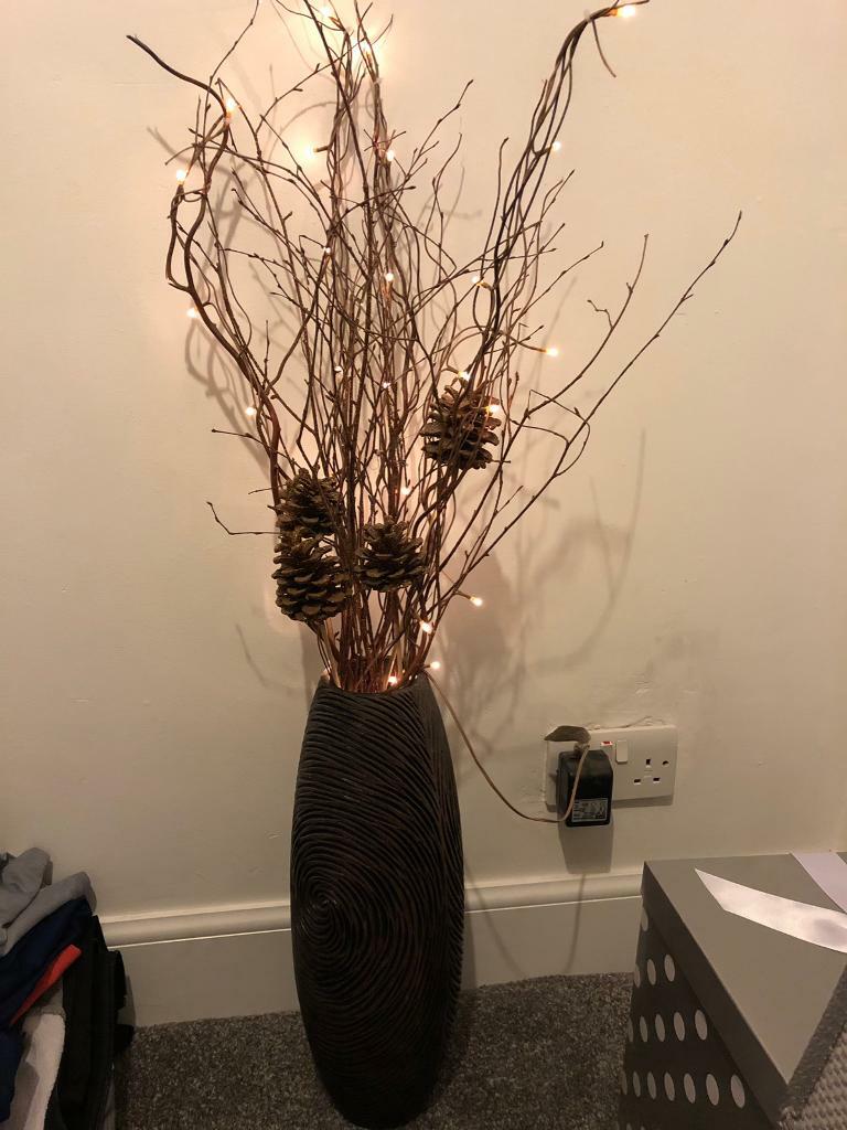 Wooden Vase With Light Twigs In Longstone Edinburgh Gumtree