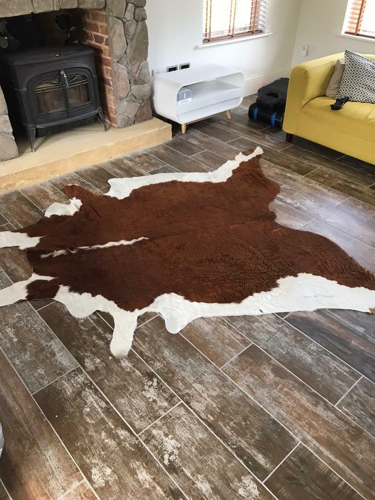 Genuine cowhide rug in Mattishall, Norfolk Gumtree