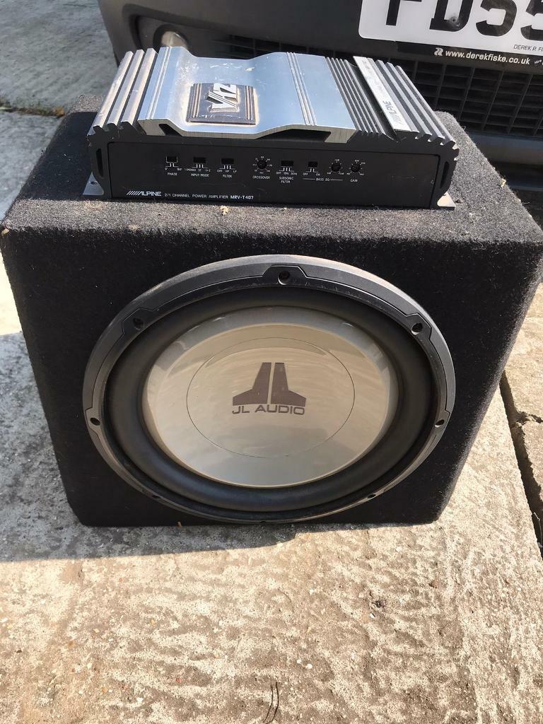 JL Audio sub + Alpine V12 amp in Norwich, Norfolk Gumtree