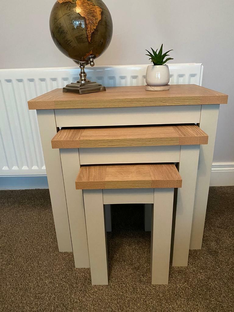 Next Cream Nest of Tables in Belfast Gumtree