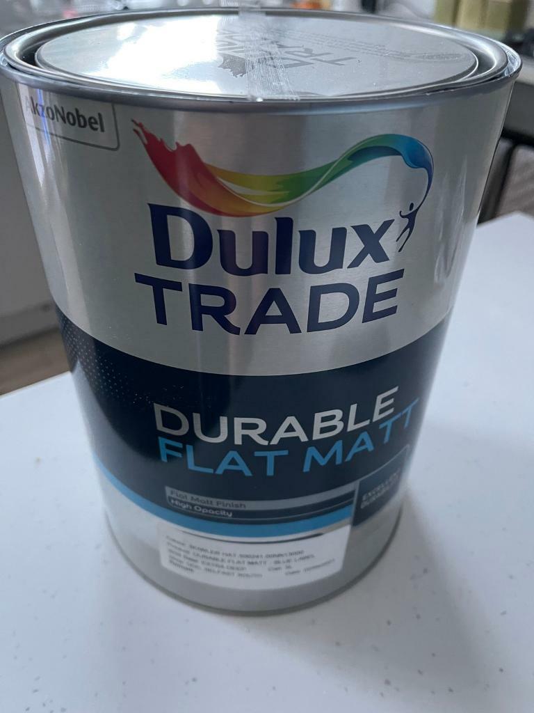 5L Dulux Trade Durable Flat Matt Bowler Hat (Dark Grey) in Malone, Belfast Gumtree