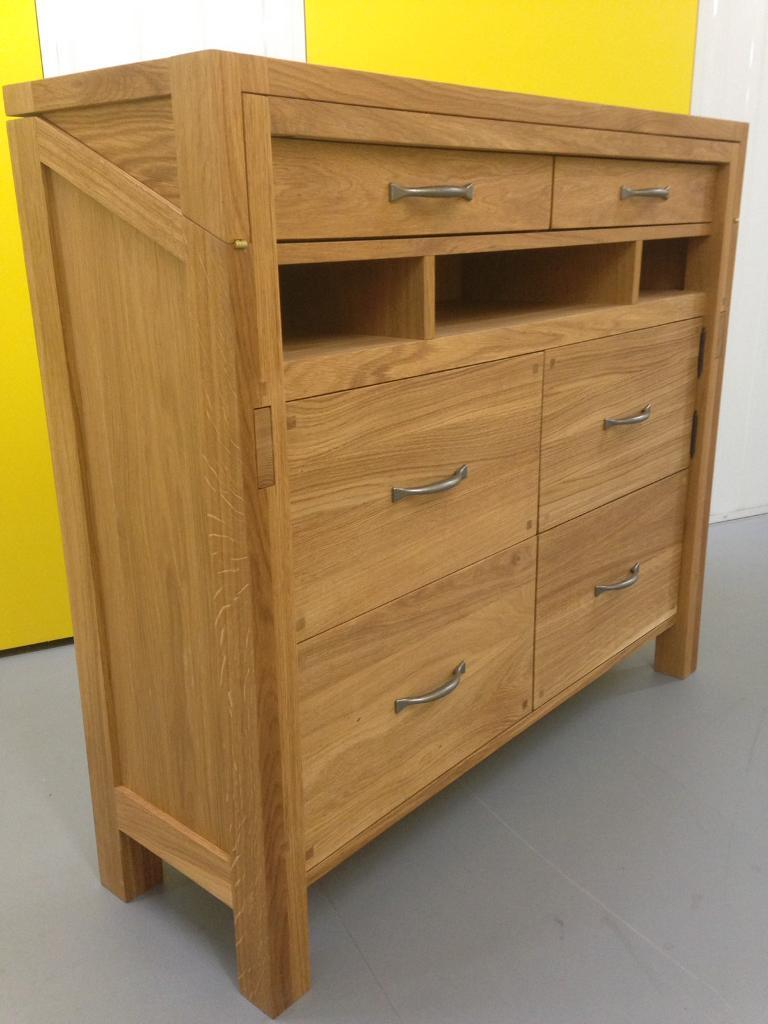 Laura Ashley Solid Oak Milton Bureau Desk Sideboard Dresser Chest