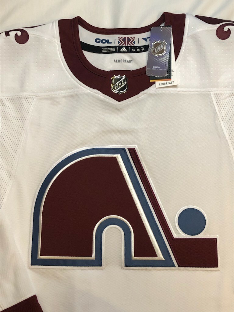 Reverse Retro Colorado Avalanche Quebec Nordiques Size 50 Adidas Nhl Jersey Sportscards Com