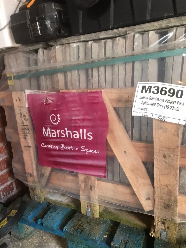 Marshalls Indian Sand Stone Paving Calibrated Grey Project Pack