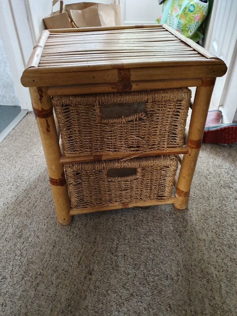 Small bamboo bedside table in Cambridge, Cambridgeshire Gumtree