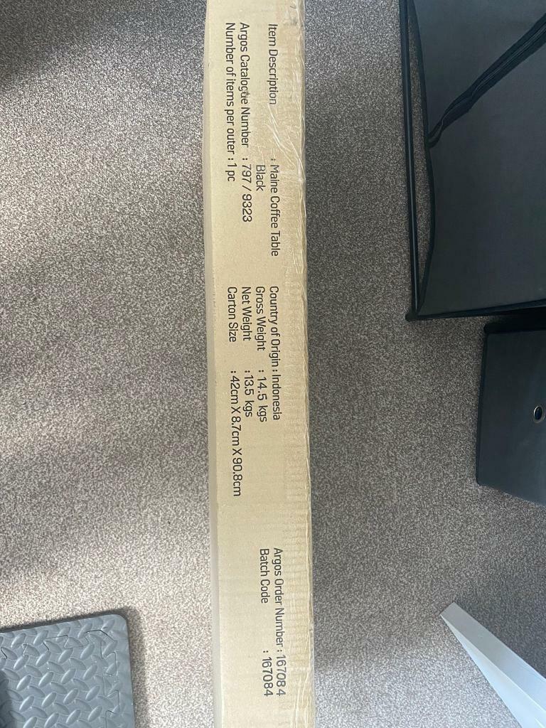 Argos Home Maine Coffee Table Black In Gosport Hampshire Gumtree