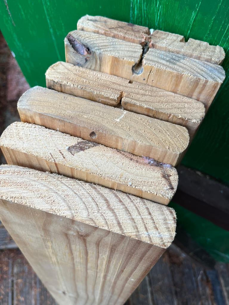 6 thick pine reclaimed timber wood latts 54” long in Bradford, West