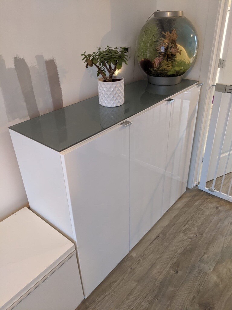 Ikea White Gloss Sideboard in Kilmarnock, East Ayrshire Gumtree