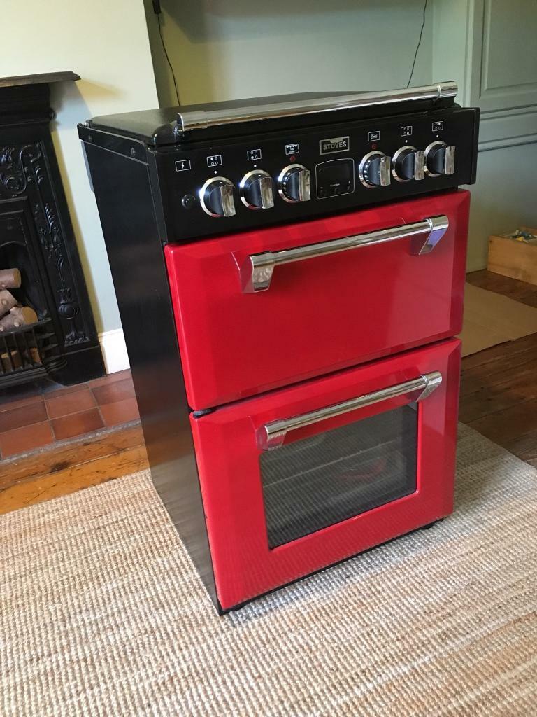 Stoves Richmond mini range cooker 550DF in jalapeno red in Beckenham