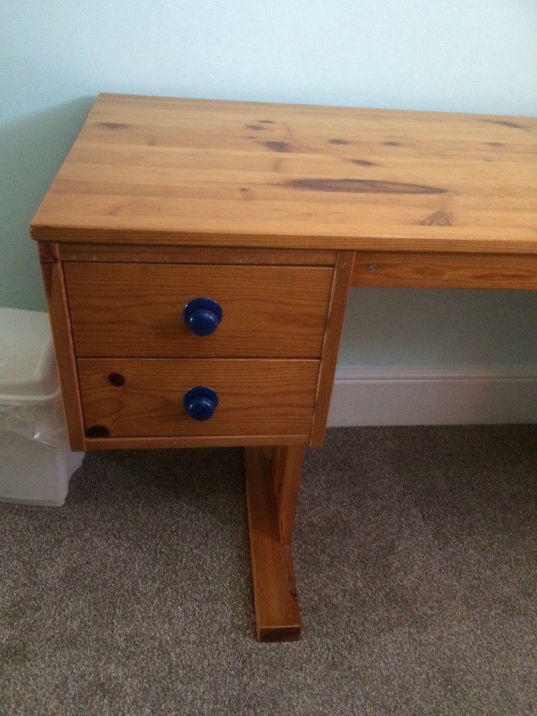 Free Pine Desk With Drawers In Bournemouth Dorset Gumtree