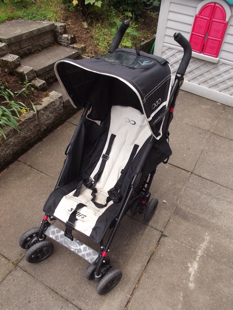 Babies 'R' Us Bruin Swift Stroller Buggy Pushchair, Folding Hood, Rain