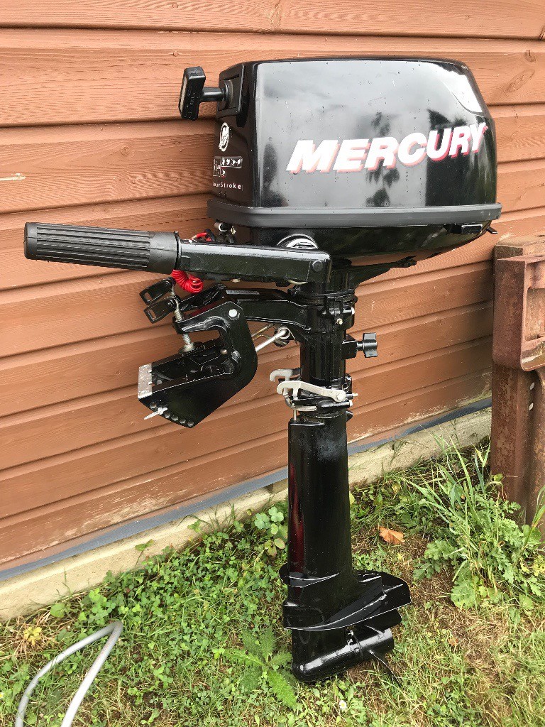 Mercury 5HP Four Stroke Manual Long Shaft Outboard Boat Engine