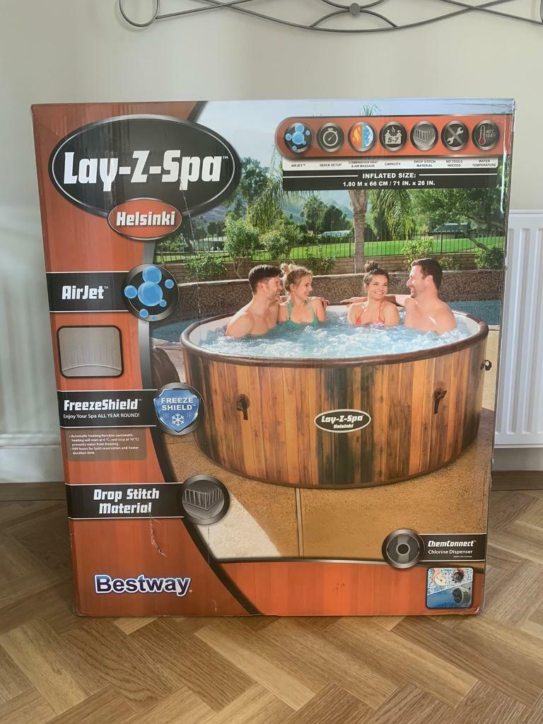 LayZ Spa Helsinki Inflatable Hot Tub Brand New, Up to 7 people, available for immediate