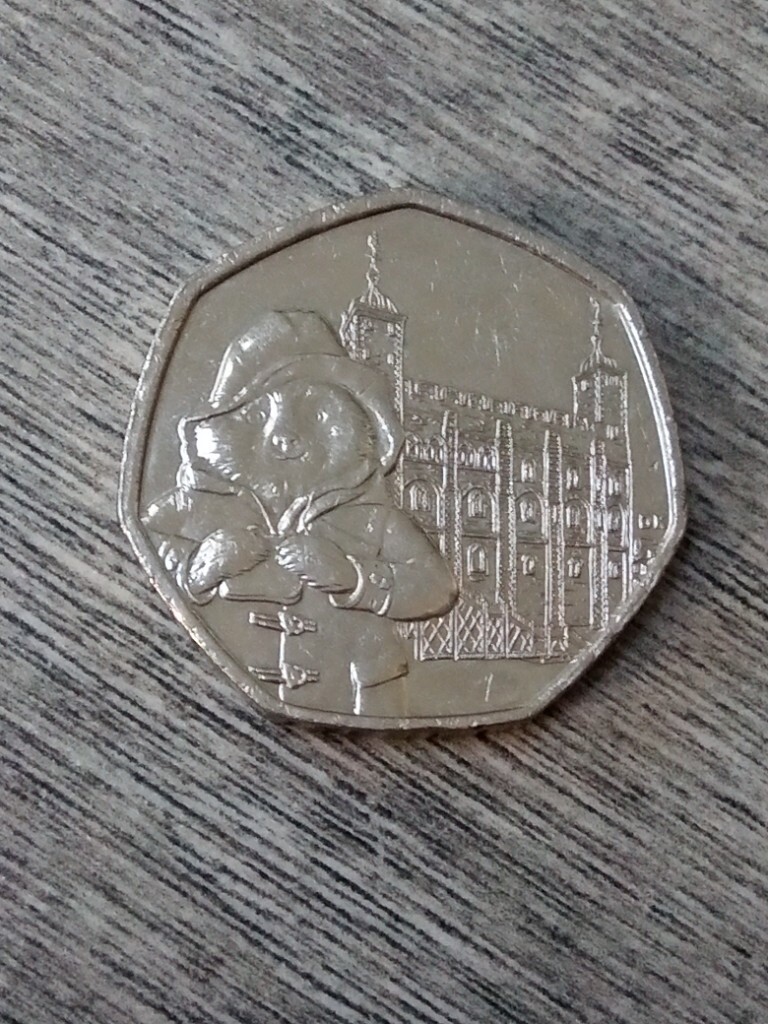 Paddington Bear at The Tower of London 50p collectors coin (2019 dated