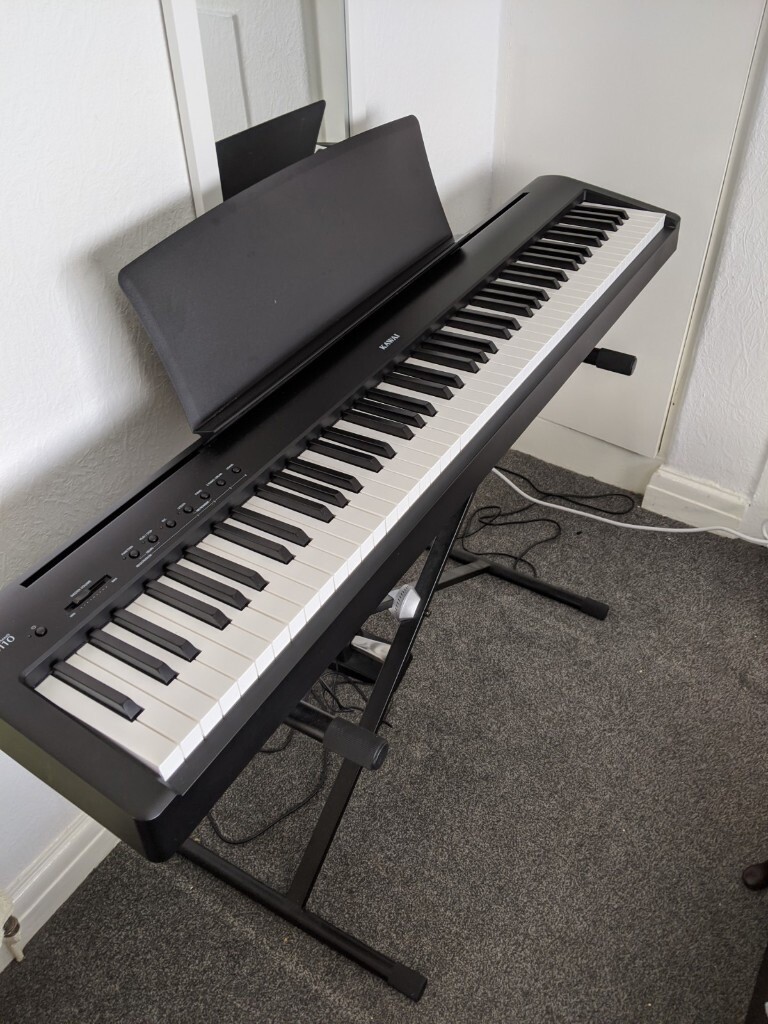 Kawai ES110 Digital Stage Piano, Black With Stand and Pedal in