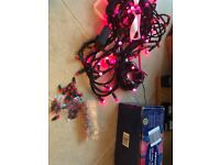 Pifco 100 Holly Lights 20 metres of Indoor Outdoor Christmas Lights with spare LED bulbs.