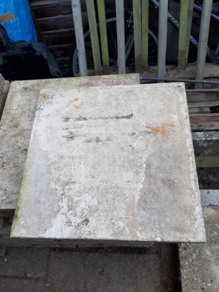 Paving slabs. 90 used 400mm x 400mm x 28mm in Paddock Wood, Kent