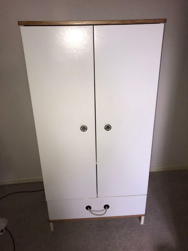 Child S Toddler Baby Wardrobe And Small Chest Of Drawers In