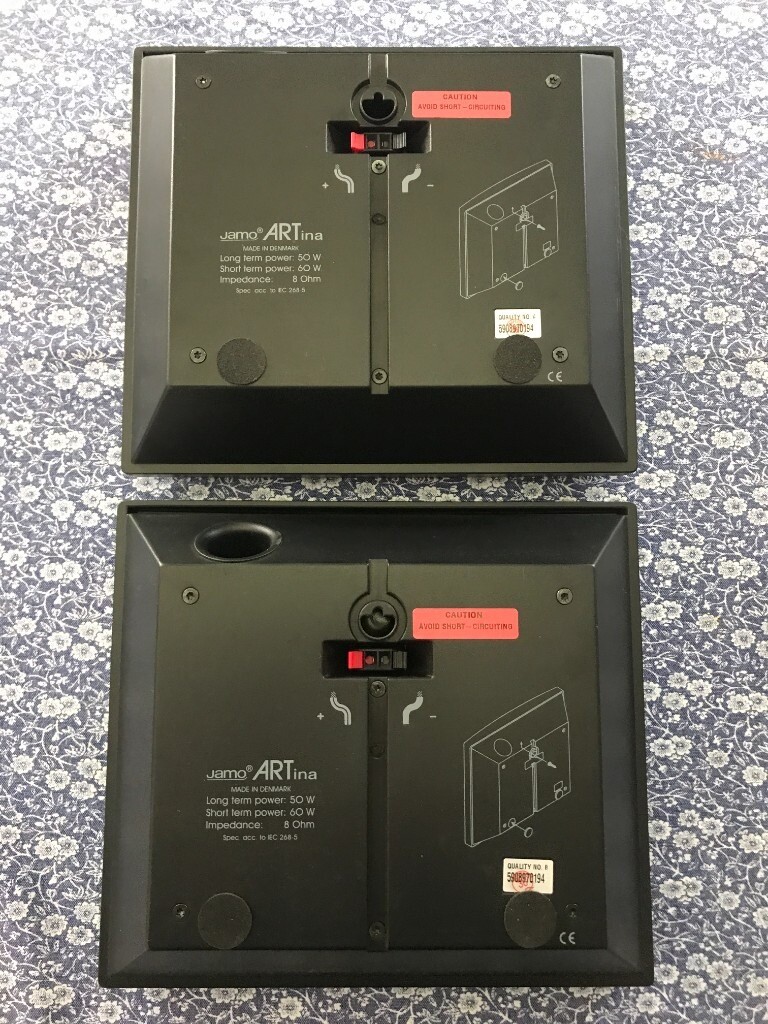 Jamo ARTina surround sound speakers (hardly used) in Sible Hedingham