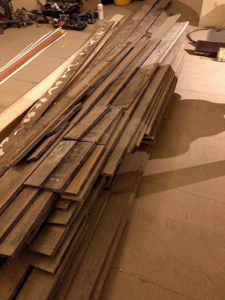 Reclaimed wood flooring from Victorian house in Bristol