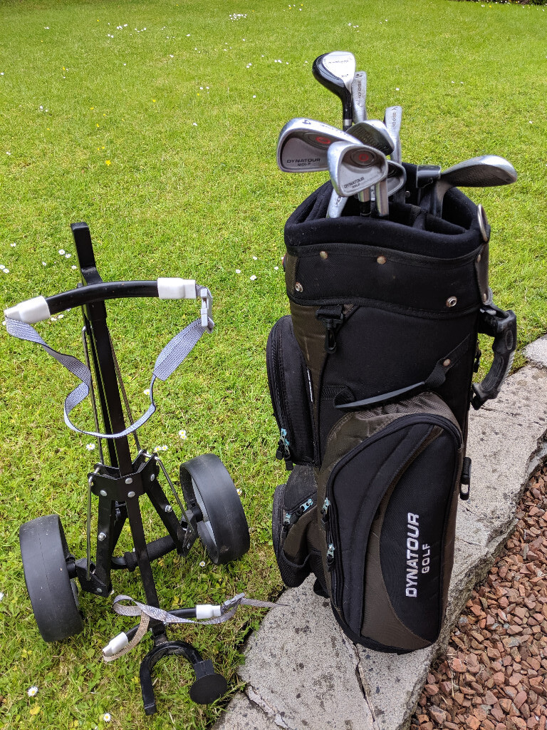 Dynatour golf clubs, shoes and trolley in Cumbernauld, Glasgow Gumtree