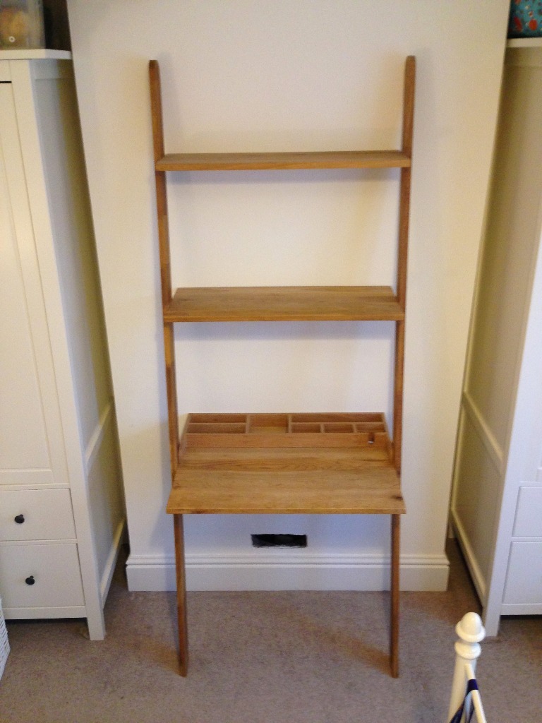 Futon Company Oak Leantodesk great looking slimline desk for home