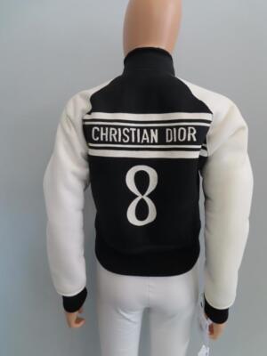 NWT Christian Dior White/Midnight Reversible '8' Bomber