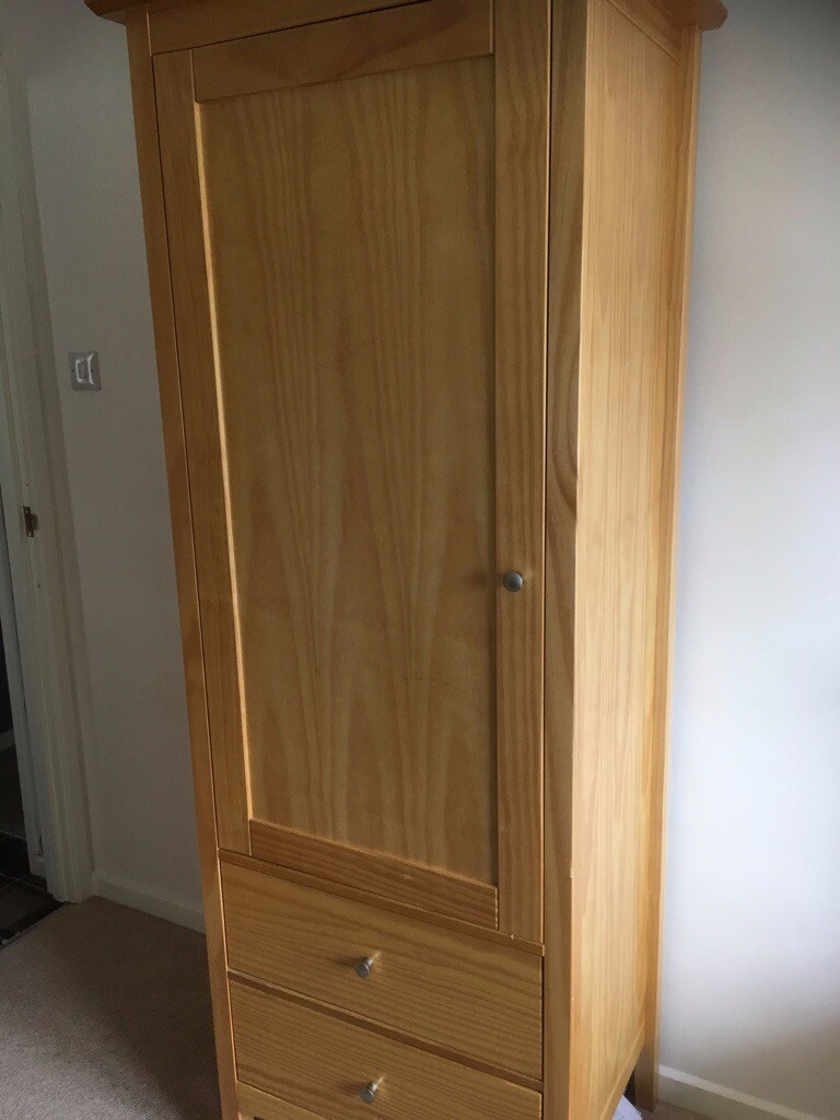Marks And Spencer Hastings Single Wardrobe Light Natural