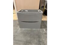 Grey Gloss Bathroom Sink Vanity Unit 