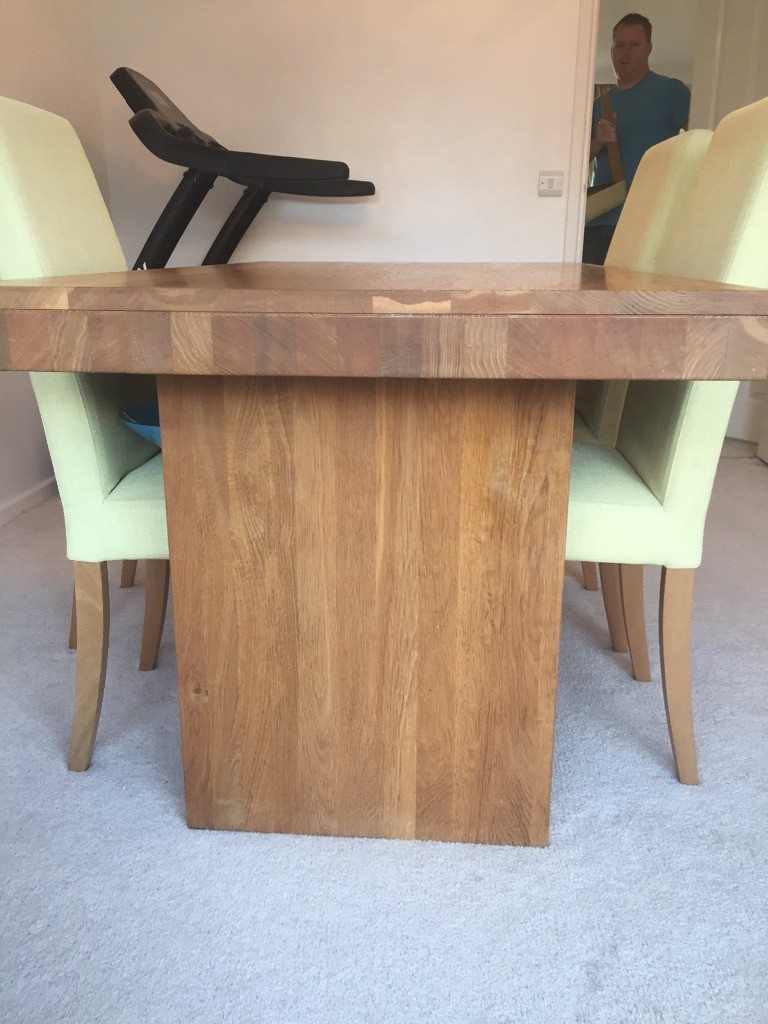 John Lewis Solid Oak Henry Floating Top Dining Table Excellent Condtion