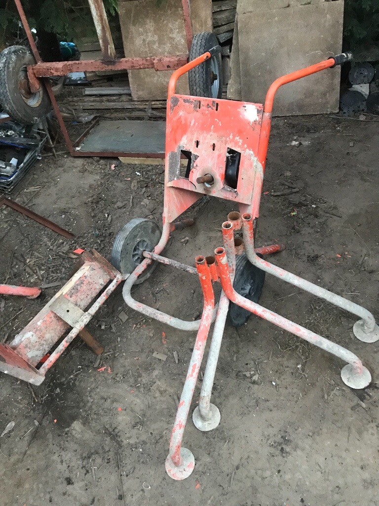 Belle Minimix 150 cement concrete mixer frame, stand & gearbox only