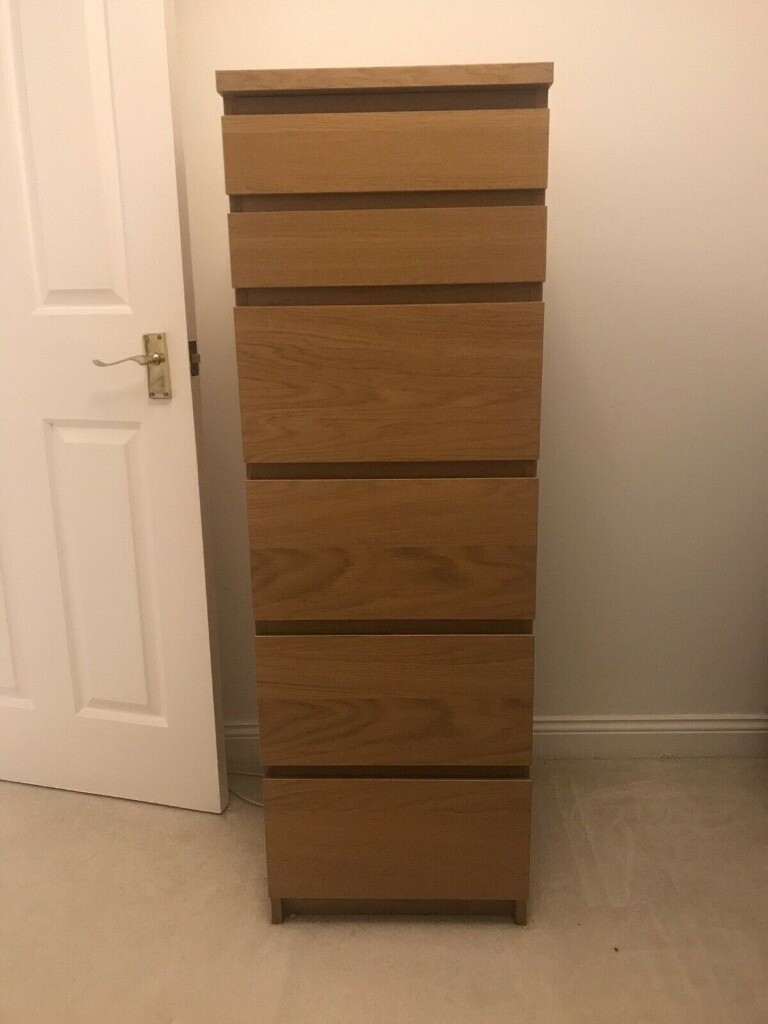 Ikea Tall Narrow Chest Of Draws With Mirror In Surrey Gumtree