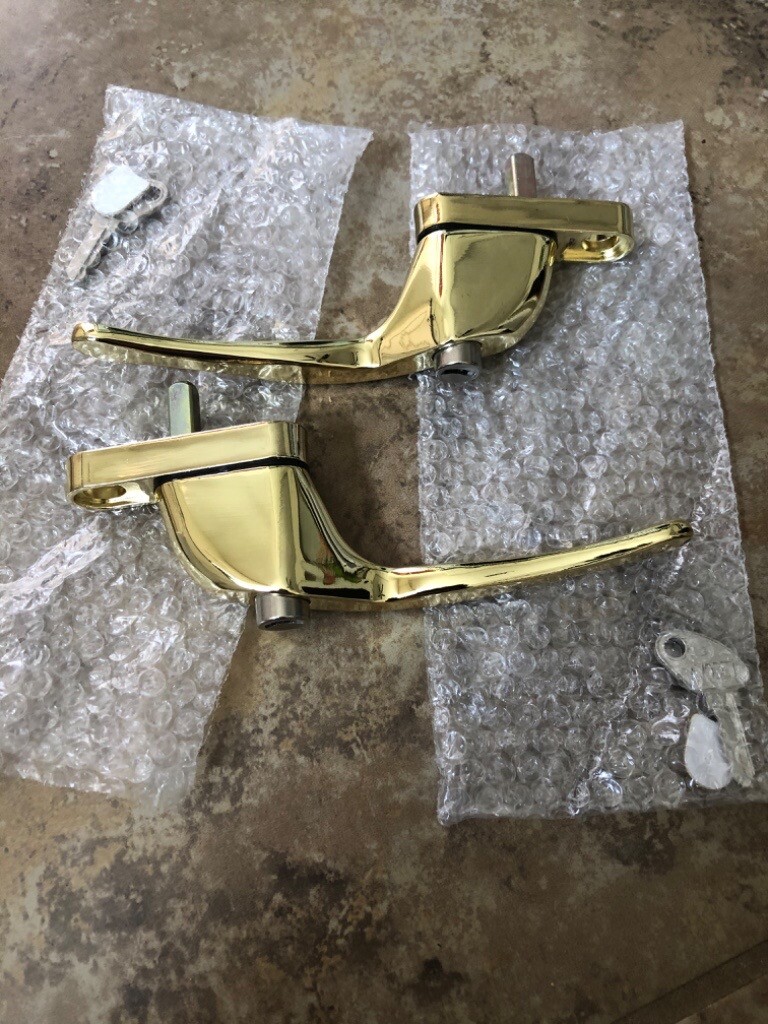 Brass Window Handles lockable with key in Norwich, Norfolk Gumtree