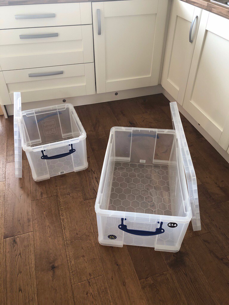 Plastic Storage boxes (Really Useful range) in Choppington