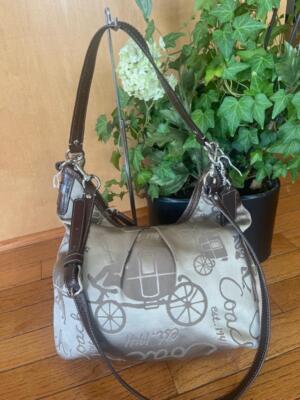 バッグ COACH Suede Gray Hobo One Shoulder Bag Coach bag handbag one - Gem